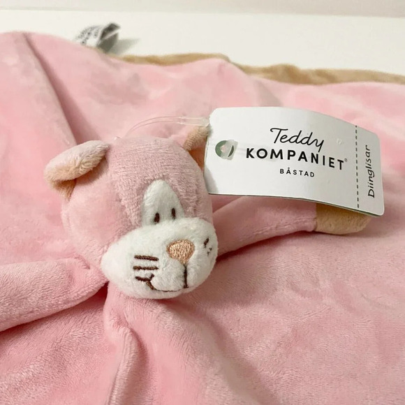 Teddykompaniet Diinglisar 13 Inch Plush Animal Baby Blanket Kitty Cat  Blanky - Picture 2 of 16